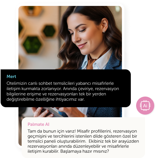 Temsilci çalışma alanı arayüzü görseli